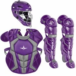 All-Star System7 Axis Intermediate NOCSAE Baseball Catcher's Package -Baseball Gloves Sales all star ckcc1216s7xc pur 63080.1677866407