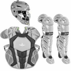 All-Star System7 Axis Intermediate NOCSAE Baseball Catcher's Package -Baseball Gloves Sales all star ckcc1216s7xc sil 89893.1677866407