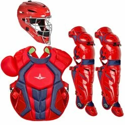 All-Star System7 Axis NOCSAE Adult Baseball Catcher's Package -Baseball Gloves Sales all star ckccpro1x sil 37075.1679475003