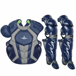 All-Star System7 Axis NOCSAE Adult Baseball Catcher's Gear Set -Baseball Gloves Sales all star s7ancplga nvyblu 27769.1678170500