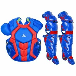 All-Star System7 Axis NOCSAE Adult Baseball Catcher's Gear Set -Baseball Gloves Sales all star s7ancplga nvygld 91389.1678170498