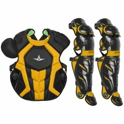 All-Star System7 Axis NOCSAE Adult Baseball Catcher's Gear Set -Baseball Gloves Sales all star s7ancplga rylsca 51971.1678170498