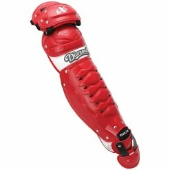 Diamond IX5 Intermediate Baseball Catcher's Leg Guards -Baseball Gloves Sales dlg ix5 s w 01 47267.1666166176