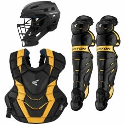Easton Elite X Youth Baseball/Softball Catcher's Package -Baseball Gloves Sales easton elitexset blkgld 24817.1679388159