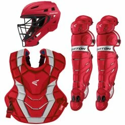 Easton Elite X Adult Baseball Catcher's Set -Baseball Gloves Sales easton elitexset redsil 47526.1679330151