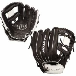 Easton Future Elite 11 Inch FE11 Youth Baseball Glove - Black/White