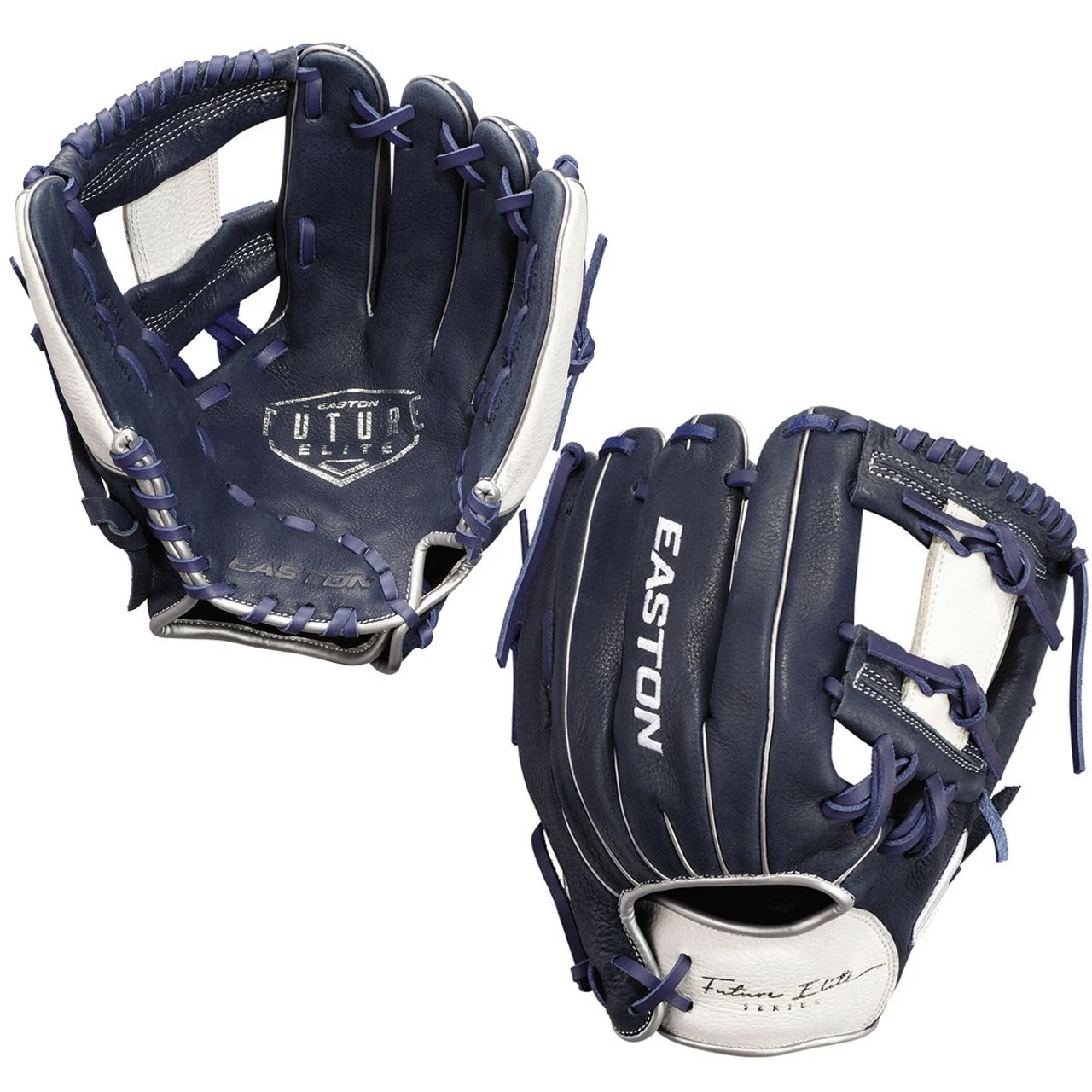 Easton Future Elite 11 Inch FE11 Youth Baseball Glove - Navy/White 1 Easton Future Elite 11 Inch FE11 Youth Baseball Glove - Navy/White