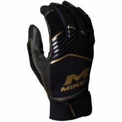 Miken Gold MBGGLD Baseball/Softball Batting Gloves -Baseball Gloves Sales miken mbggld blk 04 13699.1654284406