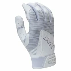 Miken MBGL18 Adult Baseball/Softball Batting Gloves -Baseball Gloves Sales miken mbgl18 wht 17859.1668820717