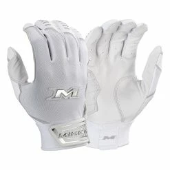 Miken Pro Series Adult Slowpitch Softball Batting Gloves -Baseball Gloves Sales mpsp w 88 miken pro sp wh 1 01 24711.1675545769