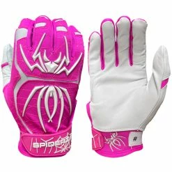 Spiderz 2022 Endite Adult Baseball/Softball Batting Gloves -Baseball Gloves Sales spiderz endite 2022 pnkwht 58023.1679445976