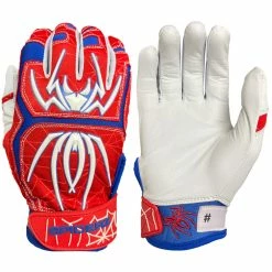 Spiderz 2022 Endite Adult Baseball/Softball Batting Gloves -Baseball Gloves Sales spiderz endite 2022 redrylwht 57748.1679445975