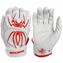 Spiderz 2022 Endite Adult Baseball/Softball Batting Gloves -Baseball Gloves Sales spiderz endite 2022 whtred 75544.1679445975