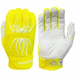 Spiderz 2022 Endite Adult Baseball/Softball Batting Gloves -Baseball Gloves Sales spiderz endite 2022 yelwht 72383.1679445975