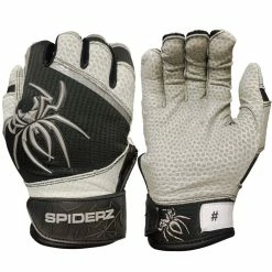 Spiderz PRO Adult Baseball/Softball Batting Gloves -Baseball Gloves Sales spiderz pro21 blkgry 11016.1679475062