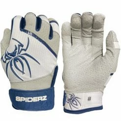 Spiderz PRO Adult Baseball/Softball Batting Gloves -Baseball Gloves Sales spiderz pro21 whtnvy 03462.1679475061