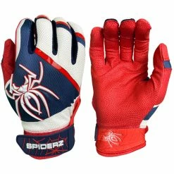Spiderz 2023 PRO Adult Baseball/Softball Batting Gloves -Baseball Gloves Sales spiderz pro23 redwht 01 61844.1679474997