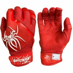 Spiderz 2023 PRO Adult Baseball/Softball Batting Gloves -Baseball Gloves Sales spiderz pro23 whtrednvy 01 40057.1679474998