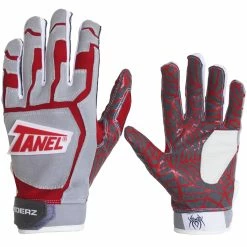 Tanel 360 Spiderz WEB Adult Baseball/Softball Batting Gloves -Baseball Gloves Sales tanel360 spiderzbg gryred 13068.1668487703