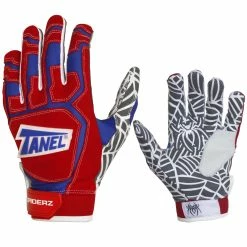 Tanel 360 Spiderz WEB Adult Baseball/Softball Batting Gloves -Baseball Gloves Sales tanel360 spiderzbg redrylwht 34629.1668487703