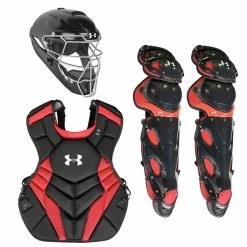 Under Armour UA Pro 4 NOCSAE Adult Baseball Catcher's Package -Baseball Gloves Sales ua uackcc4 blksca 28265.1678170490