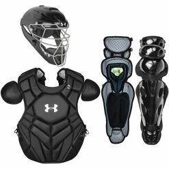 Under Armour UA Pro 4 NOCSAE Adult Baseball Catcher's Package -Baseball Gloves Sales ua uackcc4 solidblk 12568.1678170489