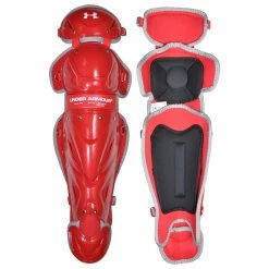 Under Armour UA Victory Intermediate 14.5 Inch Baseball Catcher's Leg Guards -Baseball Gloves Sales ua ualg2 vs sca 73738.1674690734