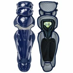 Under Armour UA Pro 4 Adult 16.5 Inch Baseball Catcher's Leg Guards -Baseball Gloves Sales ua ualg4 ap nvy 68976.1678098105