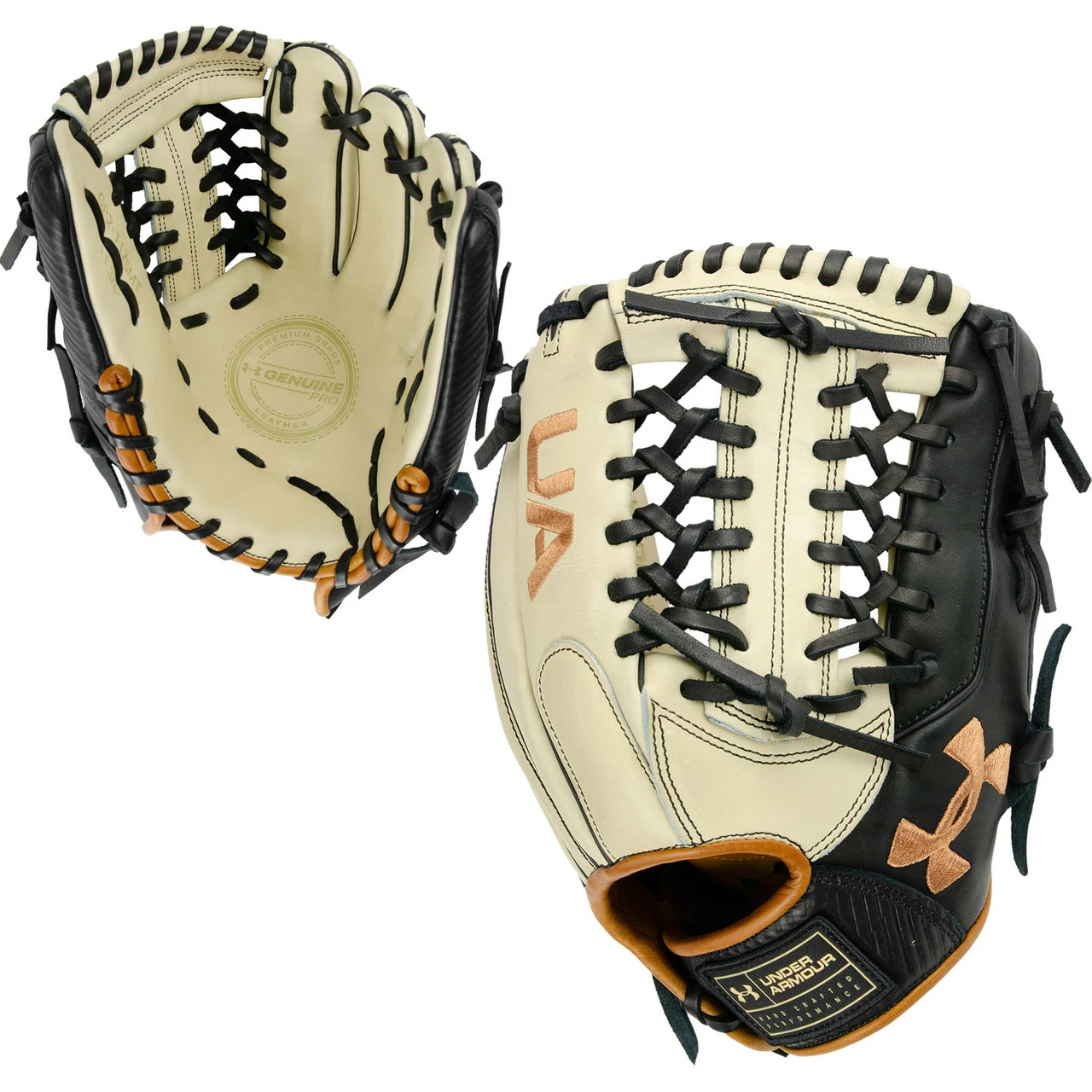 Under Armour UA Genuine 2.0 11.75 Inch UAFGGP2-1175MT Baseball Glove - Cream 1 Under Armour UA Genuine 2.0 11.75 Inch UAFGGP2-1175MT Baseball Glove - Cream