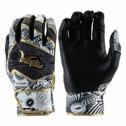 Victus NOX Adult Baseball/Softball Batting Gloves -Baseball Gloves Sales vbgnox bk gd 01 06029.1679301081