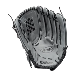 Wilson A360 Carbonlite Series 14 Inch Slowpitch Softball Glove -Baseball Gloves Sales wbw100194 1 a360 slowpitch 14 black grey 51062.1654283771