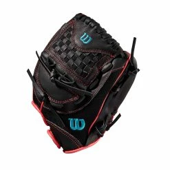 Wilson 2022 Flash Series 11.5 Inch WTA04RF22115 Fastpitch Softball Glove -Baseball Gloves Sales wbw100415 2 a440 flash pitcher 115 black hotpink.png.cq5dam.web .2000.2000 54974.1654283548