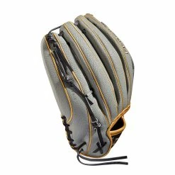 Wilson 2022 A2000 Spin Control 12.5 Inch WTA20RF22SCV125 Fastpitch Softball Glove -Baseball Gloves Sales wbw100441 3 a2000 fp sc v125 125 grey black gold.png.cq5dam.web .2000.2000 74692.1654283229