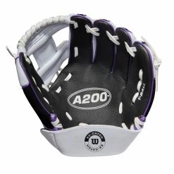 Wilson 2022 A200 EZ Catch 10 Inch WTA02RB2210WBPT Youth Baseball Glove -Baseball Gloves Sales wbw100454 1 a200 tball 10 white black purple.png.cq5dam.web .2000.2000 96477.1654285683