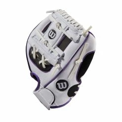 Wilson 2022 A200 EZ Catch 10 Inch WTA02RB2210WBPT Youth Baseball Glove -Baseball Gloves Sales wbw100454 2 a200 tball 10 white black purple.png.cq5dam.web .2000.2000 55539.1654285683