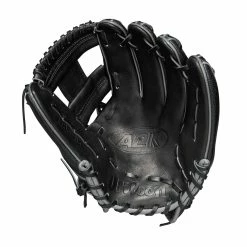 Wilson 2023 A2K SuperSkin 11.5 Inch 1786 Baseball Glove -Baseball Gloves Sales wbw100890 1 a2k if 1786ss 115 blackss grey.png.high res 52504.1656308773