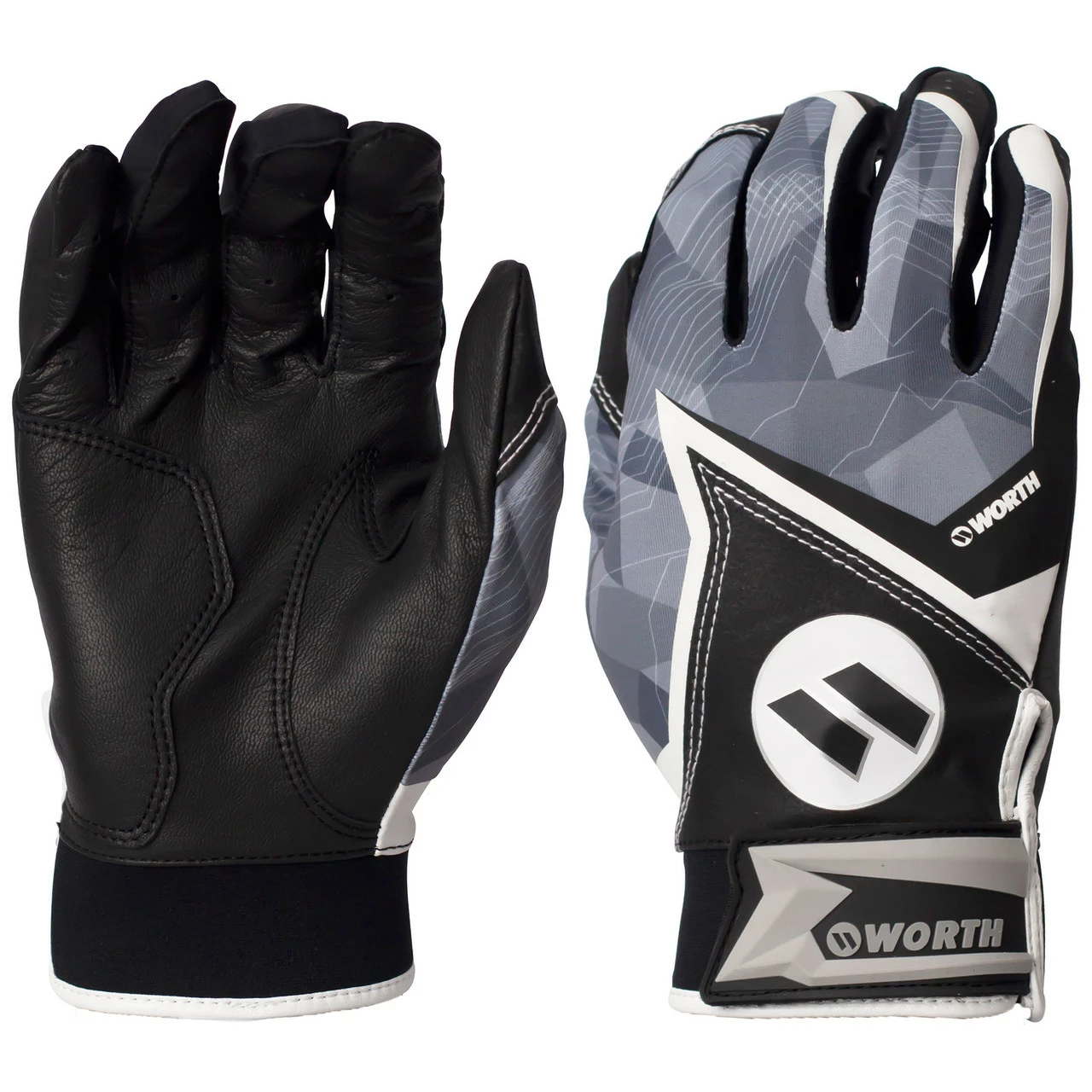 Worth Adult WBGL20 Baseball/Softball Batting Gloves 5 Worth Adult WBGL20 Baseball/Softball Batting Gloves - Image 5